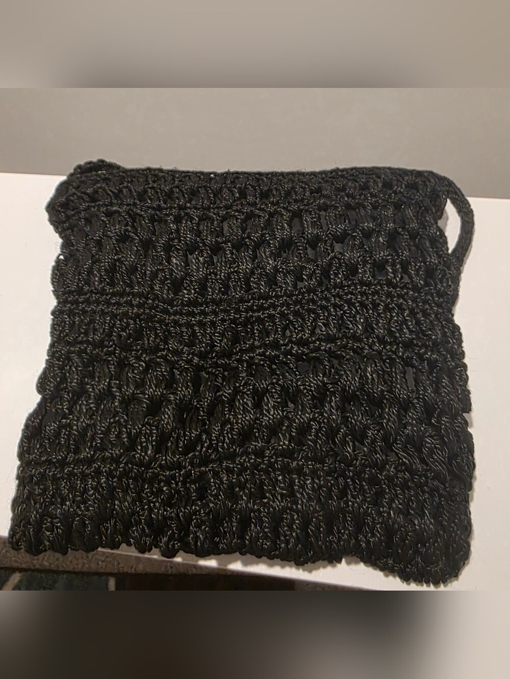 Handcrafted Black Crochet Bag
